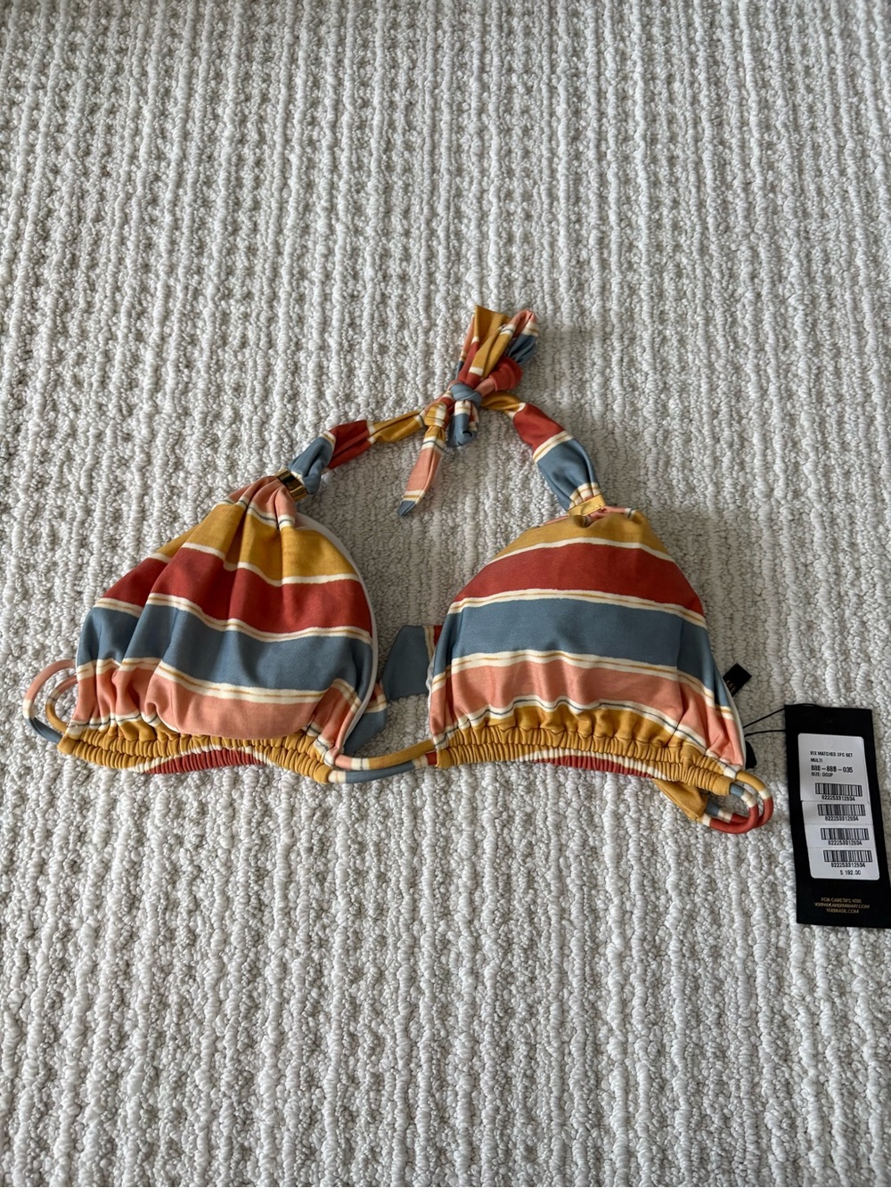 Vix - Multicolor Stripe Triangle Bikini Top